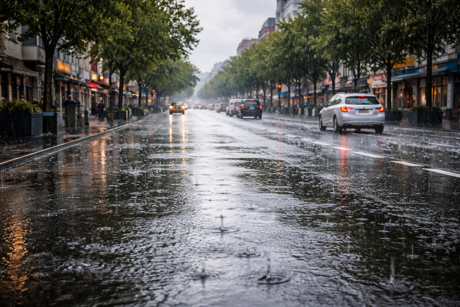 Nori de ploaie deasupra municipiului Constanța