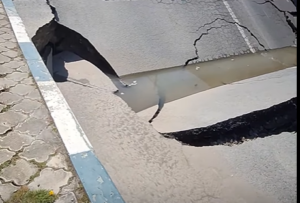 Carosabil surpat pe strada Dr. Victor Climescu din Techirghiol, în zona podului