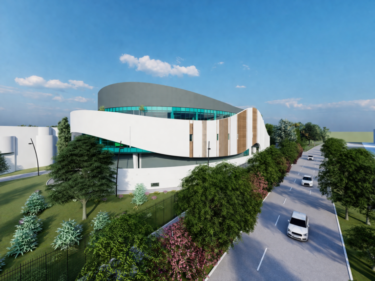 Randare a noului acvariu propus pentru Complexul Muzeal de Științe ale Naturii din Constanța