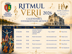 Afiș Ritmul Verii Constanța 2026 cu programul evenimentelor din 27 și 28 iunie