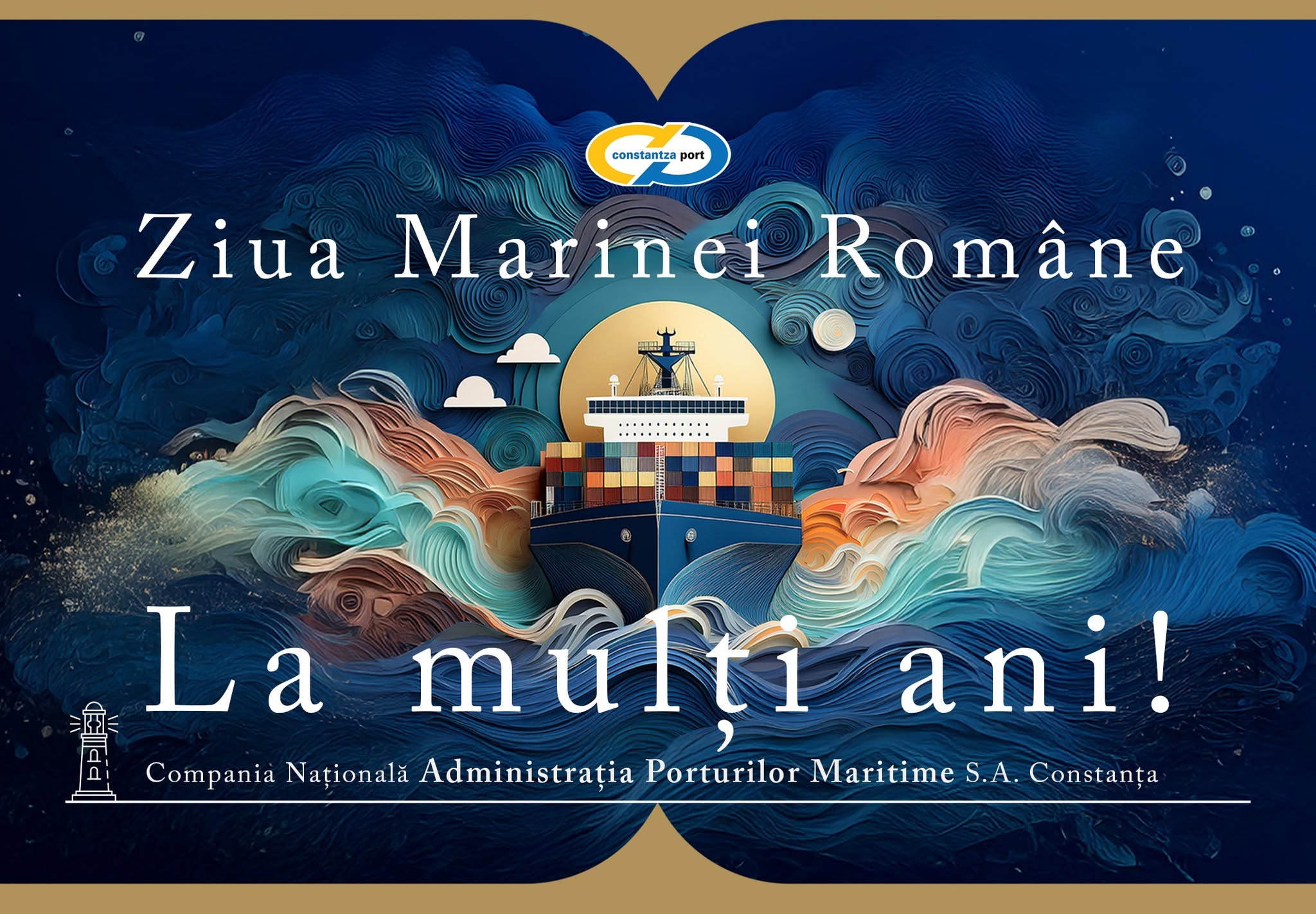 Felicitare Ziua Marinei Române 2026 – CN Administrația Porturilor Maritime Constanța