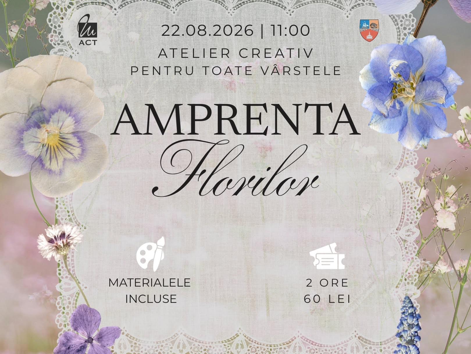 Atelierul Amprenta florilor la Muzeul de Artă Constanța