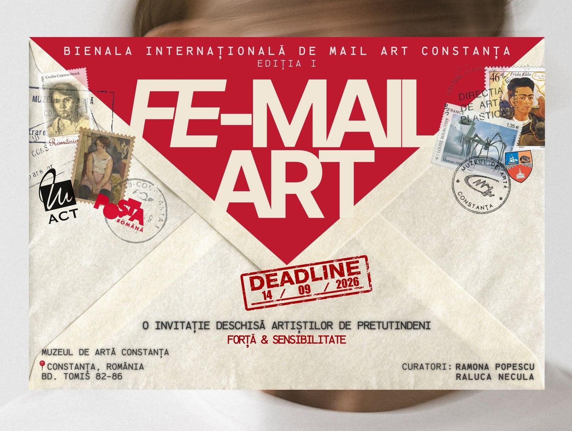 Afișul Bienalei Internaționale de Mail Art Constanța – Fe-Mail Art