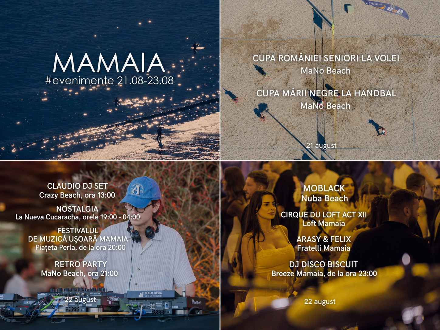 Evenimente în Mamaia în weekendul 21-23 august 2026