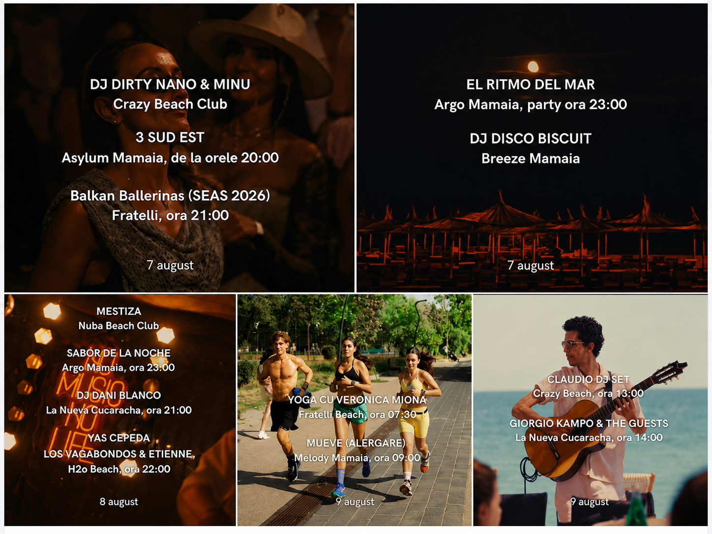 Evenimente în Mamaia în weekendul 7-9 august 2026