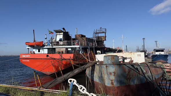 Nava OMORFI în Portul Midia, după incendiul din 21 august 2026