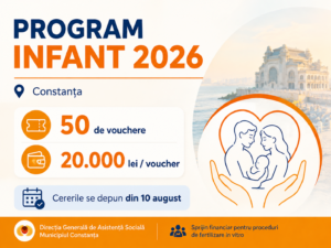 Programul INFANT 2026 Constanța - vouchere pentru fertilizare in vitro