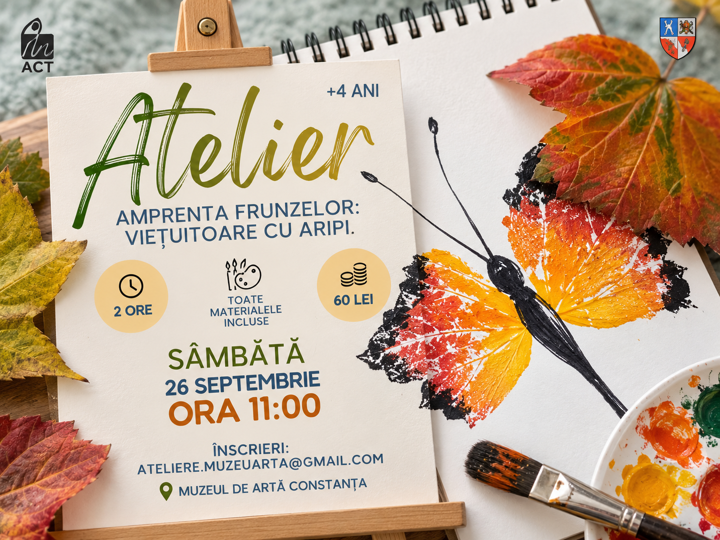 Atelier creativ pentru copii la Muzeul de Artă Constanța
