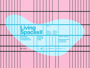 Afișul expoziției Living Spaces II de la Muzeul de Artă Constanța